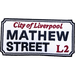 Road Sign - Unisex Mathew Street, Liverpool Sign Standard Patch