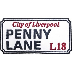 Road Sign - Unisex Penny Lane, Liverpool Sign Standard Patch