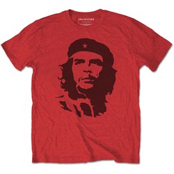 Che Guevara - Unisex Black On Red T-Shirt