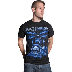 Iron Maiden - Unisex Final Frontier Blue Album Spaceman T-Shirt
