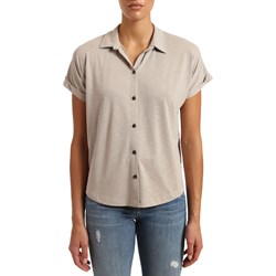 Mavi - Womens Short Sleeve Button Front T-Shirt