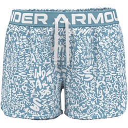 Under Armour Girl's Play Up Print Shorts - 1363371-682-S