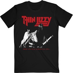Thin Lizzy - Mens The Drink Will Flow T-Shirt