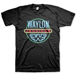 Waylon Jennings - Mens Neon T-Shirt