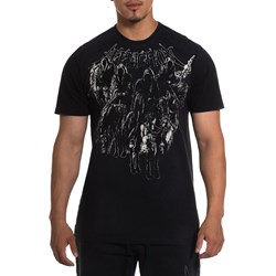 Affliction - Mens Black Night Short Sleeve T-Shirt