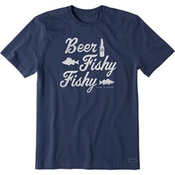 Life Is Good - Mens Beer Fishy Fishy T-Shirt
