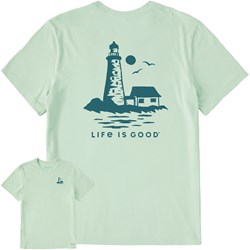 Life Is Good - Mens Lighthouse Sea T-Shirt