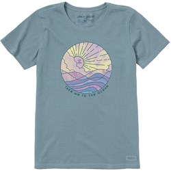 Life Is Good - Womens Take Me To The Ocean Watercolor T-Shirt