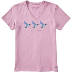Life Is Good - Womens Three Hummingbirds T-Shirt