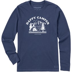 Life Is Good - Womens Happy Camper Crusher Long Sleeve T-Shirt