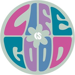 Life Is Good - Daisy Circle Tie Dye Magnets