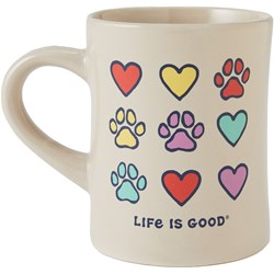 Life Is Good - Hearts & Paws Mug