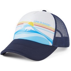 Life Is Good - Unisex Linear Wave Stripe Mesh Hat