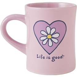 Life Is Good - Simple Daisy Heart Mug