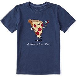 Life Is Good - Kids American Pizza Pie T-Shirt
