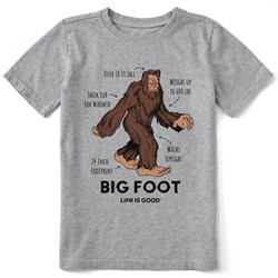 Life Is Good - Kids Big Foot Facts T-Shirt