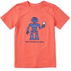 Life Is Good - Kids Cool Robot T-Shirt