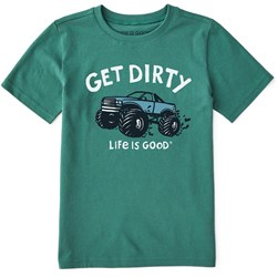 Life Is Good - Kids Get Dirty Truck T-Shirt