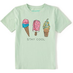 Life Is Good - Kids Ice Cream Trio Stay Cool T-Shirt
