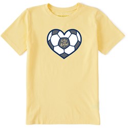 Life Is Good - Kids Soccer Heart T-Shirt