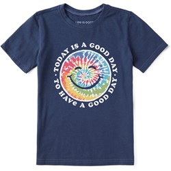 Life Is Good - Kids Tie Dye Smile Good Day T-Shirt