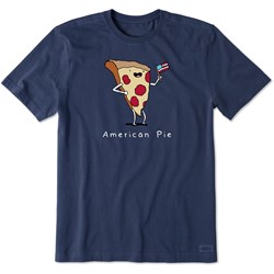 Life Is Good - Mens American Pizza Pie T-Shirt