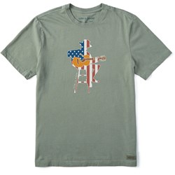 Life Is Good - Mens Americana Guitarist T-Shirt