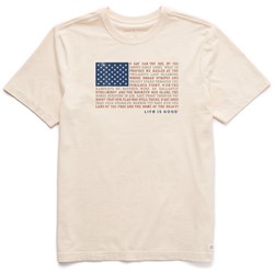 Life Is Good - Mens Anthem Flag T-Shirt