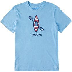 Life Is Good - Mens Freedom Kayak T-Shirt