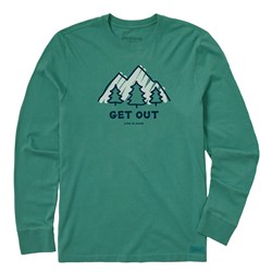 Life Is Good - Mens Get Out Landscape Long Sleeve Crusher Tee