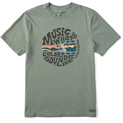 Life Is Good - Mens Music Is What Color Sounds Like Coin T-Shirt