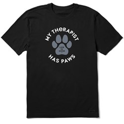 Life Is Good - Mens My Therapist Has Paws T-Shirt