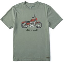 Life Is Good - Mens Quirky Motorcycle T-Shirt