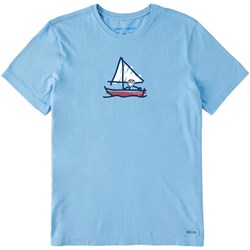 Life Is Good - Mens Sailboat Jake T-Shirt