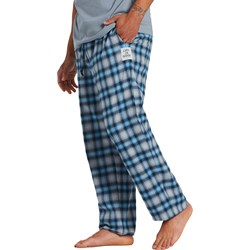 Life Is Good - Mens Stone Blue Plaid Pajama Bottom