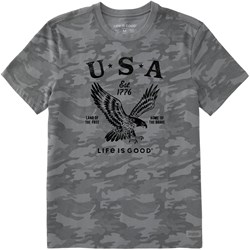 Life Is Good - Mens Usa 1776 Eagle T-Shirt