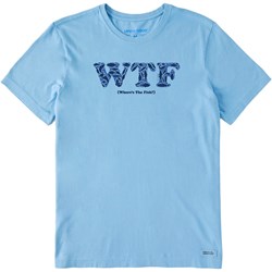 Life Is Good - Mens Wtf Fish T-Shirt