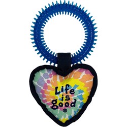 Life Is Good - Tie Dye Heart Pet Toy
