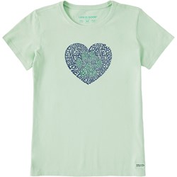 Life Is Good - Womens Animal Heart T-Shirt