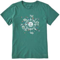 Life Is Good - Womens Beauty In All Directions T-Shirt