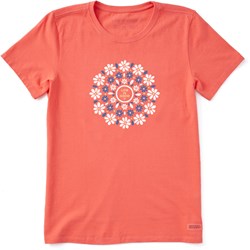 Life Is Good - Womens Daisies Mandala T-Shirt