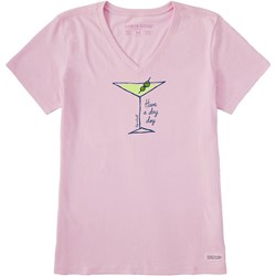 Life Is Good - Womens Dry Day Martini T-Shirt