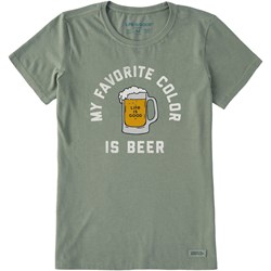 Life Is Good - Womens Favorite Color Is Beer T-Shirt