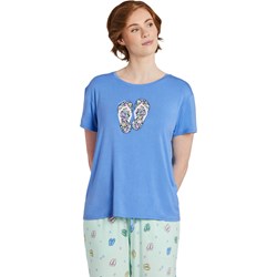 Life Is Good - Womens Flower Flips Pajama Top
