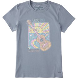 Life Is Good - Womens Good Day Sunshine Guitar T-Shirt