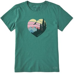Life Is Good - Womens Heart Landscape T-Shirt