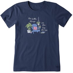 Life Is Good - Womens Little Things Plants & Adirondack T-Shirt