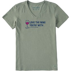 Life Is Good - Womens Love The Wine T-Shirt