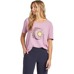 Life Is Good - Womens Moon Flower T-Shirt