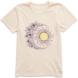 Life Is Good - Womens Moon Flower T-Shirt